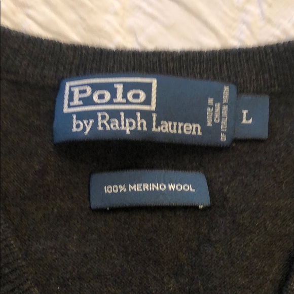 Polo by Ralph Lauren Sweater Vest 100% Merino Wool - Picture 4 of 7